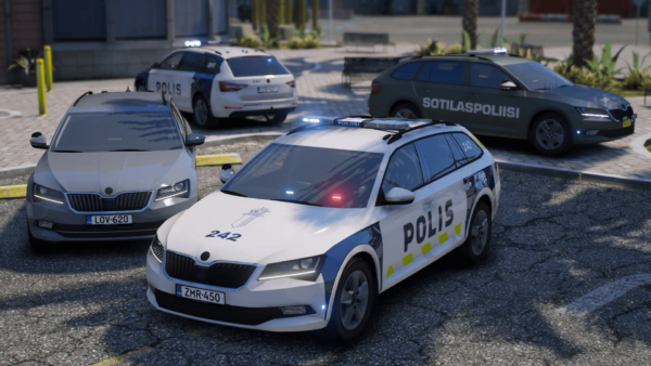 Finnish Police 242 & 241, Military Police, Unmarked vehicles for GTA V