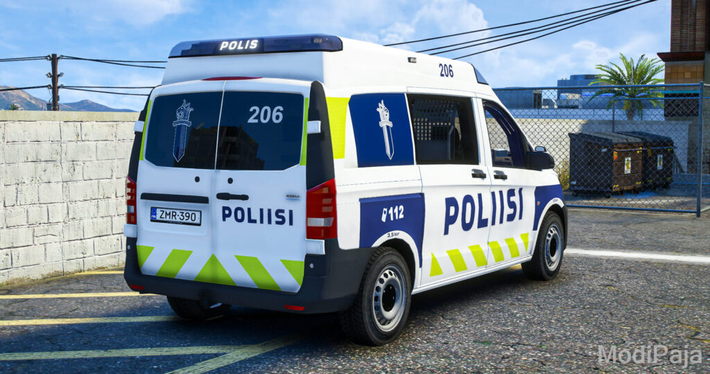 GTA V Finnish Police 206 & 423 and Border Guard 6494 vehicles