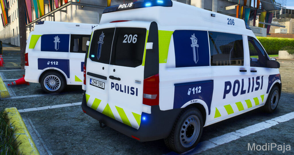 GTA V Finnish Police 206 & 423 and Border Guard 6494 vehicles