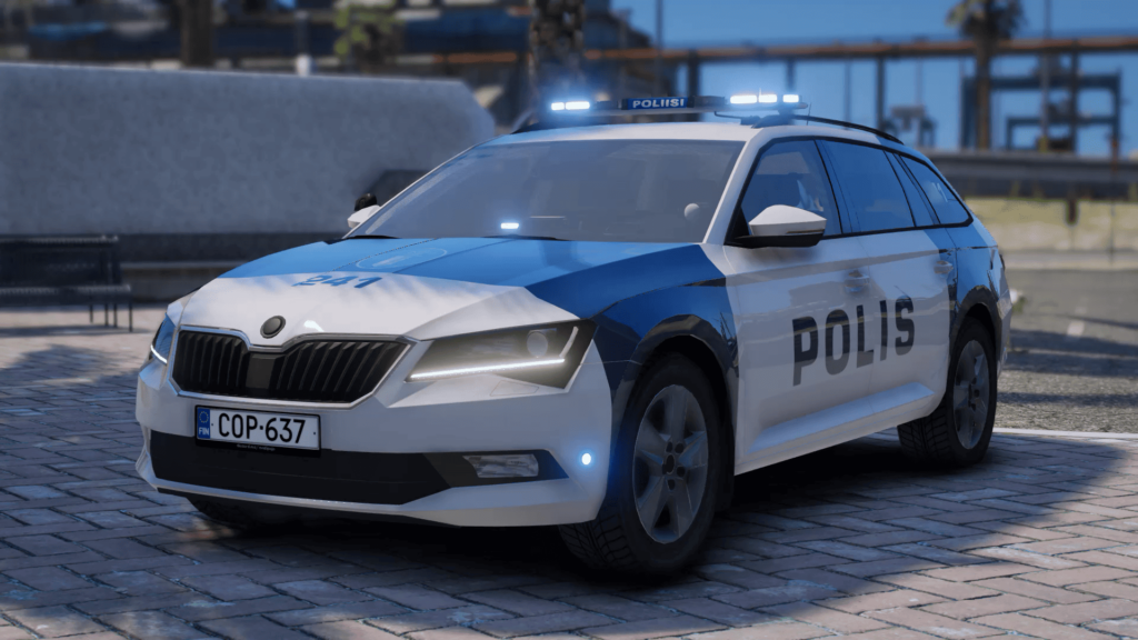 GTA V Finnish Police 242 & 241, Military Police, Unmarked vehicles
