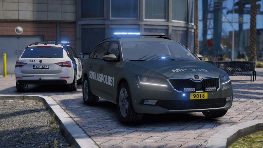 GTA V Finnish Police 242 & 241, Military Police, Unmarked vehicles