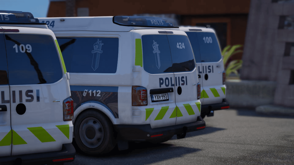 GTA V Finnish Police 100, 103, 109, 424, 774, 024, Customs 2066, Unmarked - vehicles (V2)