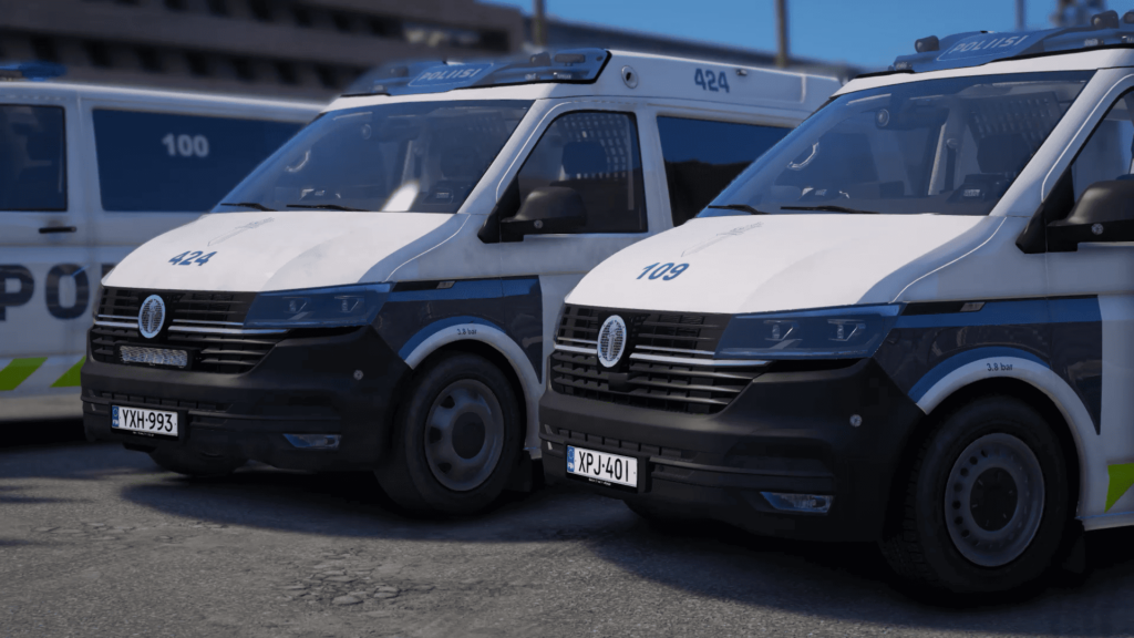 GTA V Finnish Police 100, 103, 109, 424, 774, 024, Customs 2066, Unmarked - vehicles (V2)