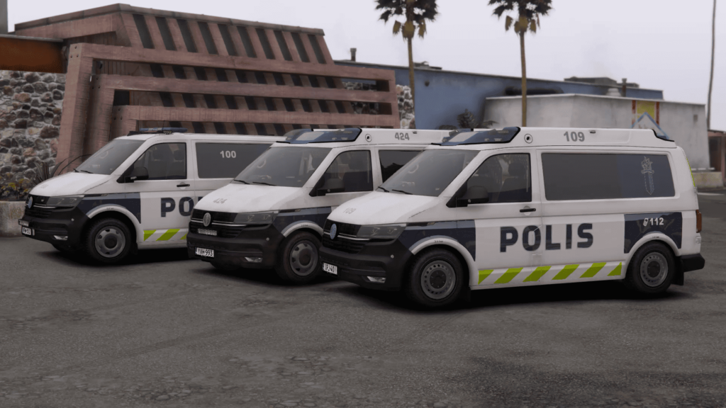 GTA V Finnish Police 100, 103, 109, 424, 774, 024, Customs 2066, Unmarked - vehicles (V2)