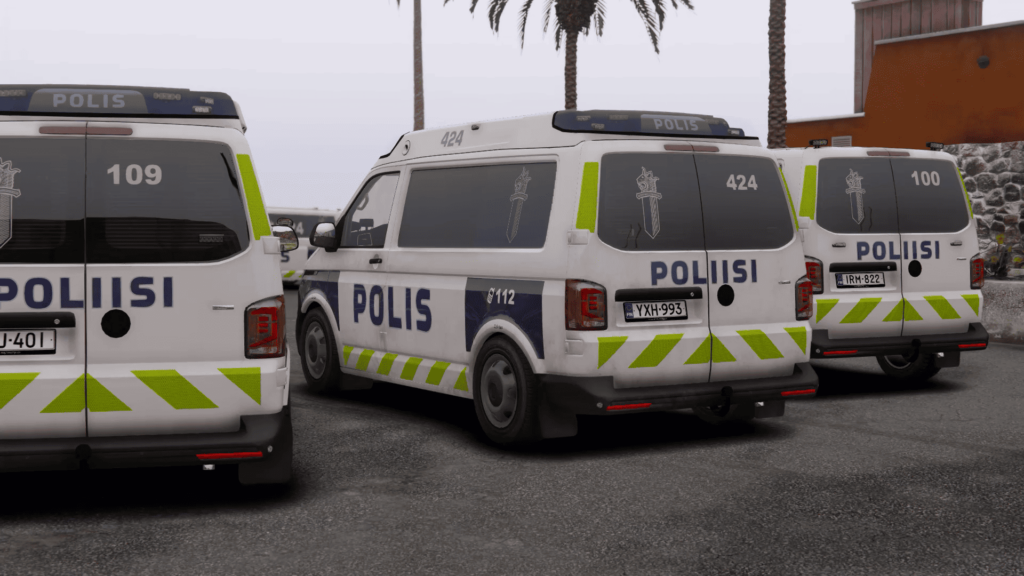 GTA V Finnish Police 100, 103, 109, 424, 774, 024, Customs 2066, Unmarked - vehicles (V2)