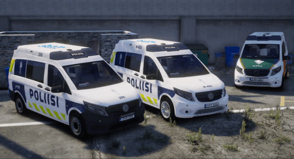 GTA V Finnish Police 206 & 423 and Border Guard 6494 vehicles
