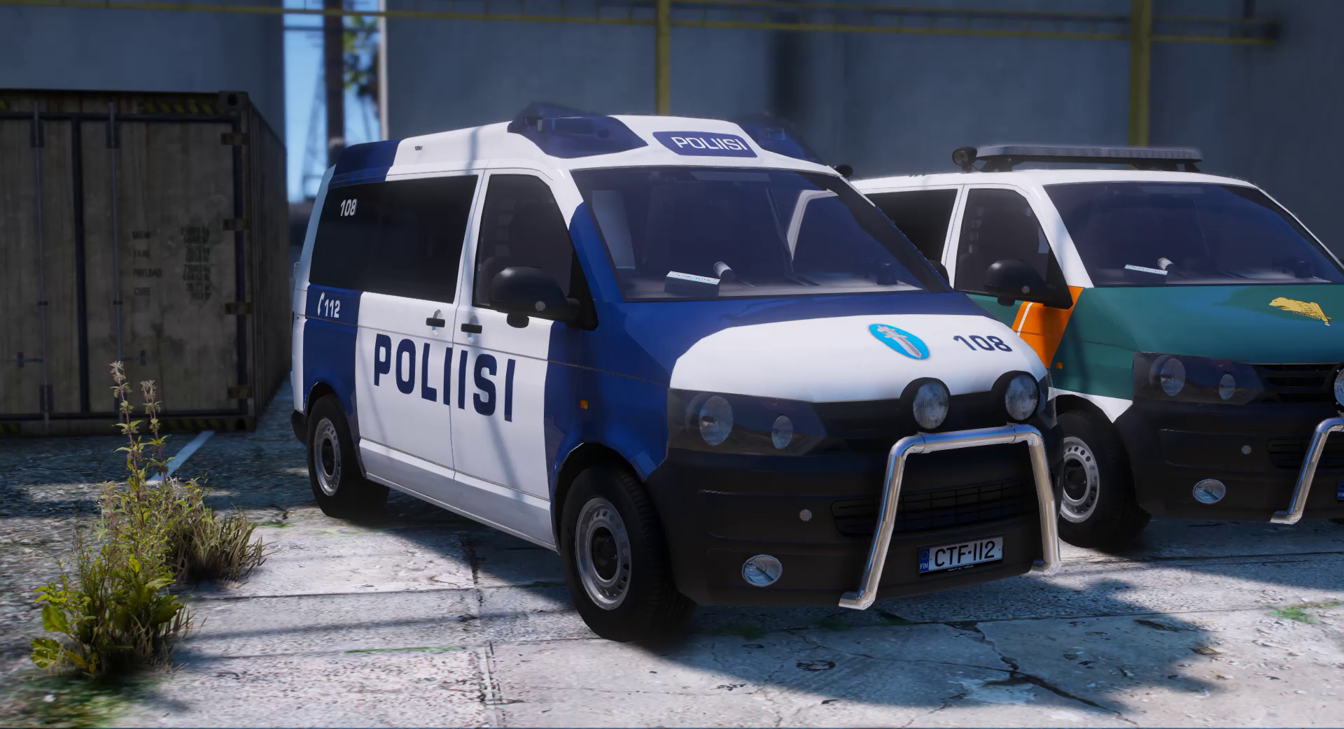 GTA V Finnish Police 108, Customs 241, Military Police vehicles - Image 2