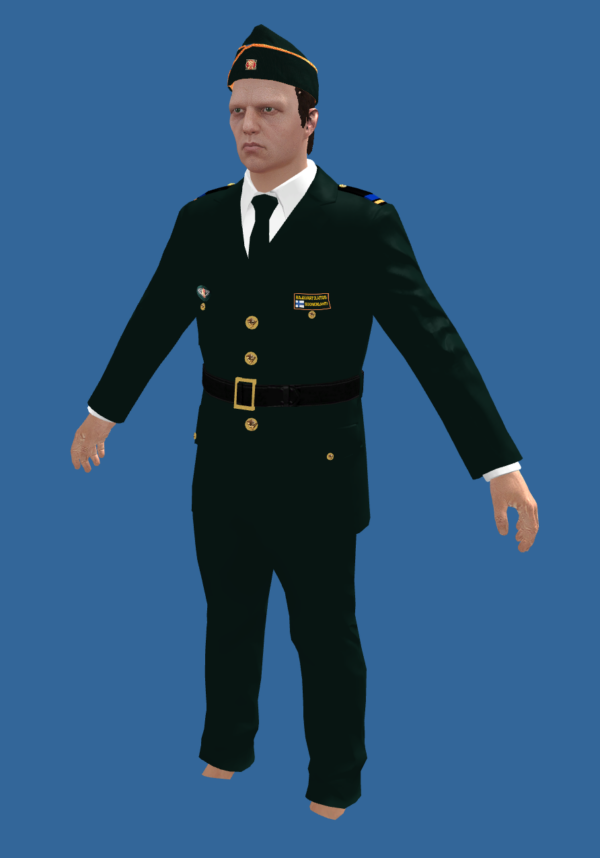 Finnish Border Guard dress uniform for GTA V MP Server