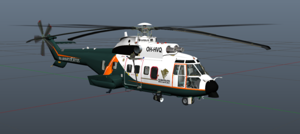 Finnish Border Guard Eurocopter AS332 Super Puma OH-HVQ for GTA MP