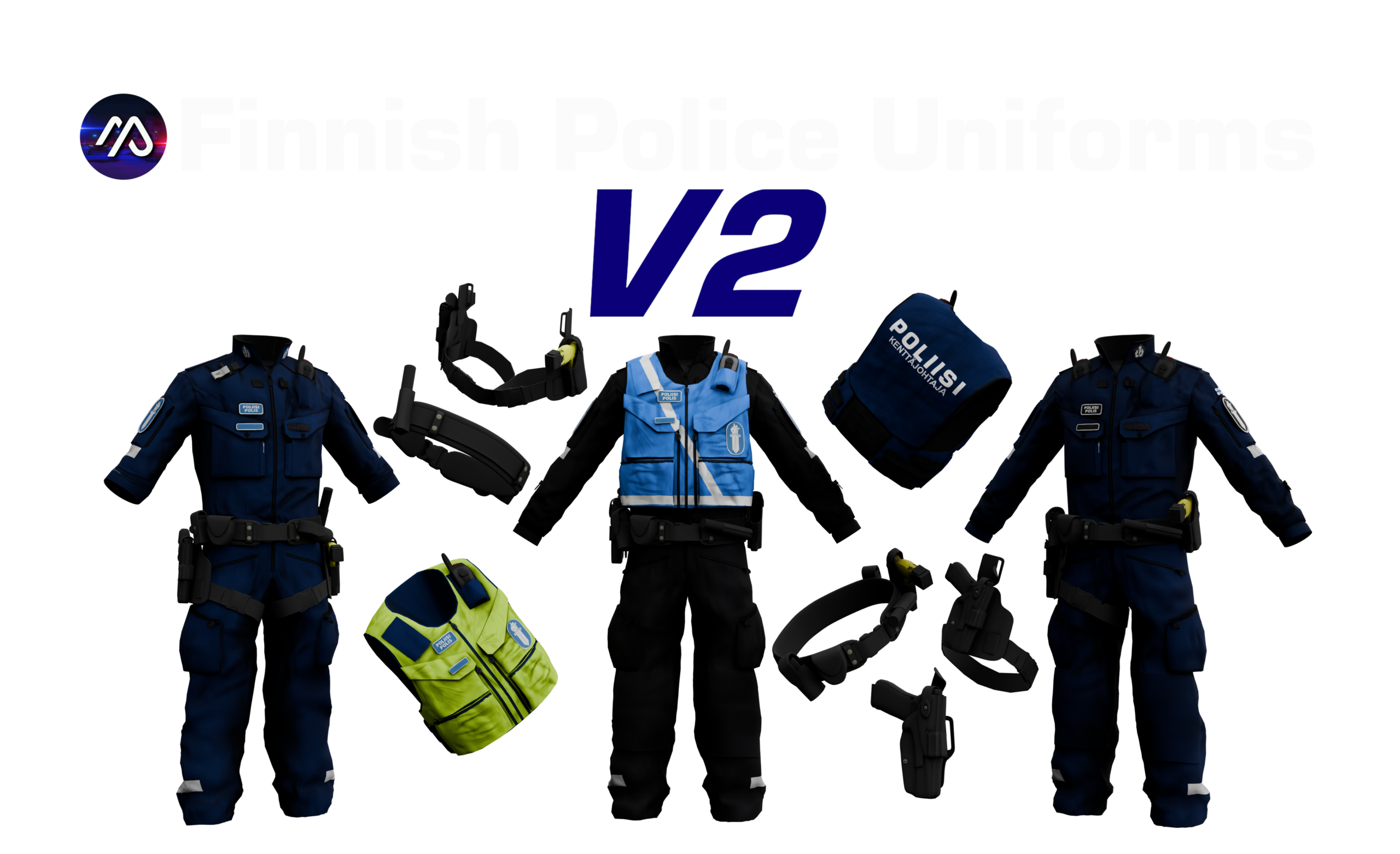 Finnish Police Uniforms V2 for FiveM - Image 1