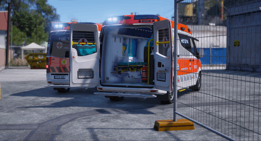 GTA V Finnish Ambulances 1 | [BASE PACK] - Helsinki