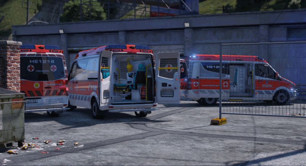 GTA V Finnish Ambulances 1 | [BASE PACK] - Helsinki