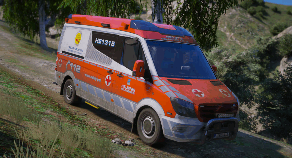 GTA V Finnish Ambulances 1 | [BASE PACK] - Helsinki
