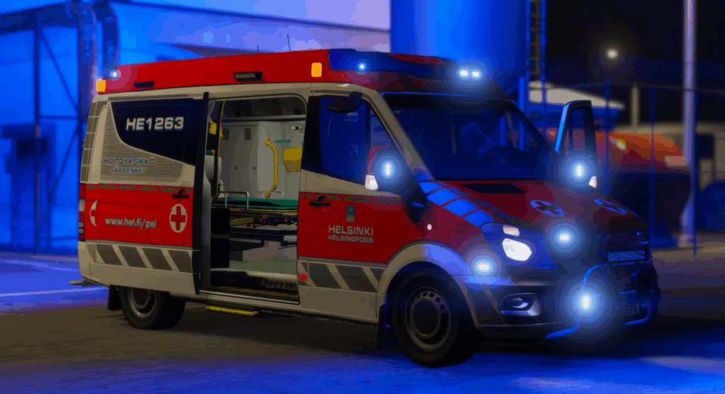 GTA V Finnish Ambulances 1 | [BASE PACK] - Helsinki