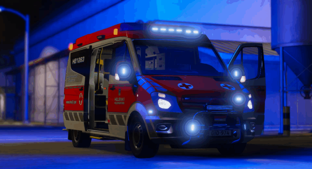 GTA V Finnish Ambulances 1 | [BASE PACK] - Helsinki