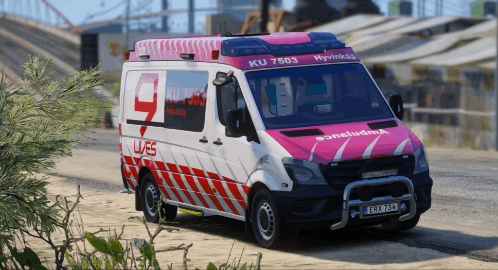 GTA V Finnish Ambulances 1 | [TEXTURES] - KU7503