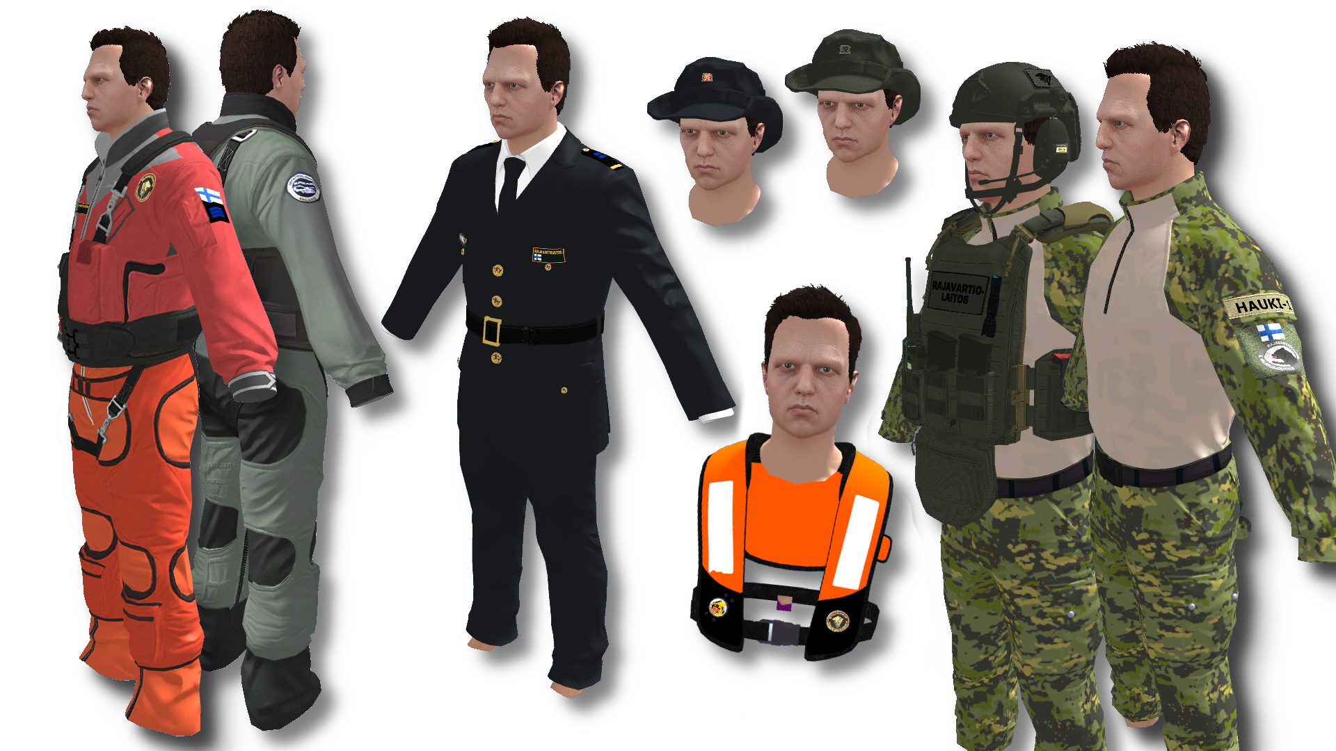 Finnish Border Guard Special Uniforms for FiveM - Image 1